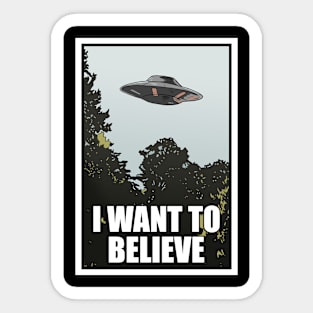 The X-Files: I Want To Believe Sticker